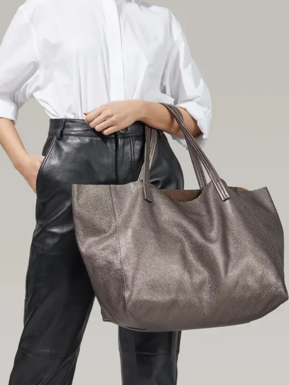 Kurt Geiger Violet Horizontal Leather Tote